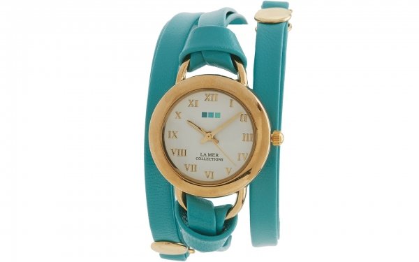 La Mer ‘Saturn’ Leather Wrap Watch