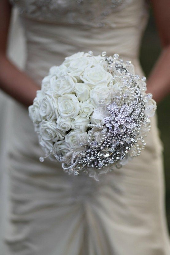 All White Bouquet