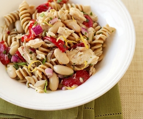 Wild Albacore Tuna, Pasta and White Bean Salad