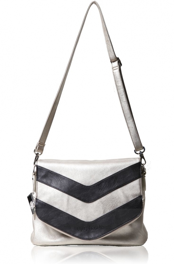 Charlotte in Metallic Chevron by Epiphanie Bags