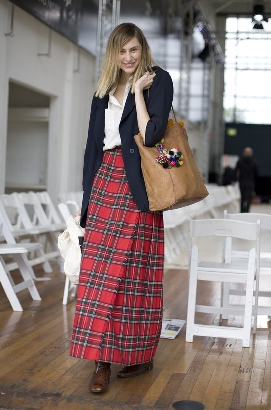 Tartan Maxi Skirt