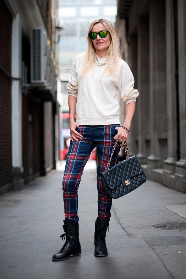 Blue Tartan Trousers