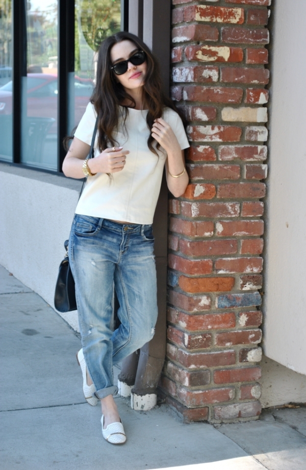 Boyfriend Pants and a Baggy T-shirt