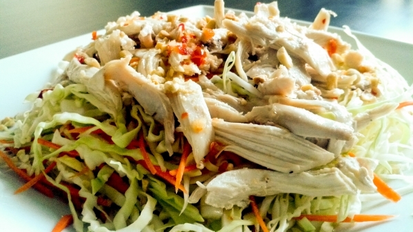 Warm Chicken and Cabbage Salad