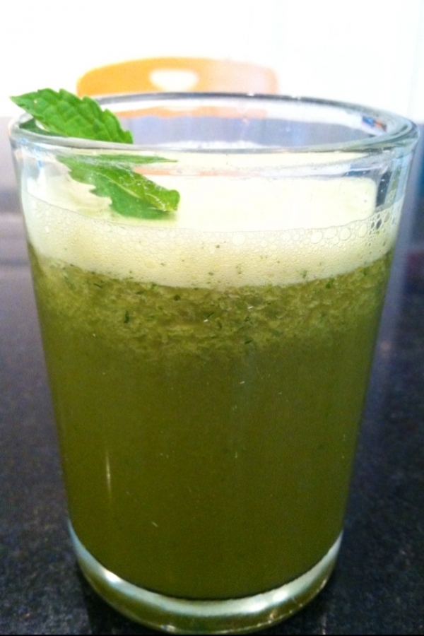 Minty Grapefruit Green Juice