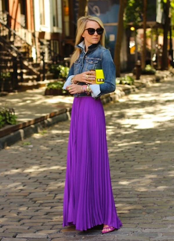 With a Maxi Skirt