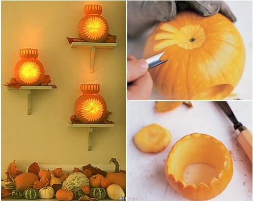 Pumpkin Sconce