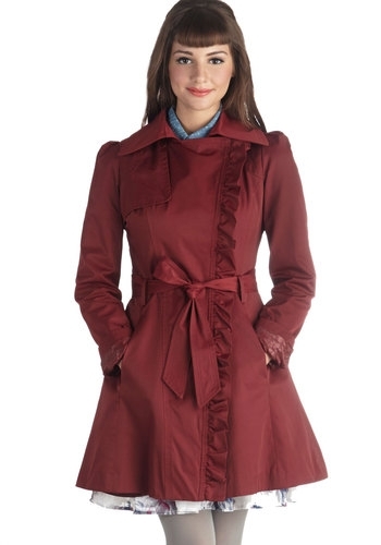 Metropolitan Miss Coat in Wine