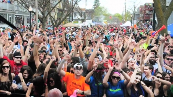 Mifflin Street Block Party at Wisconsin-Madison