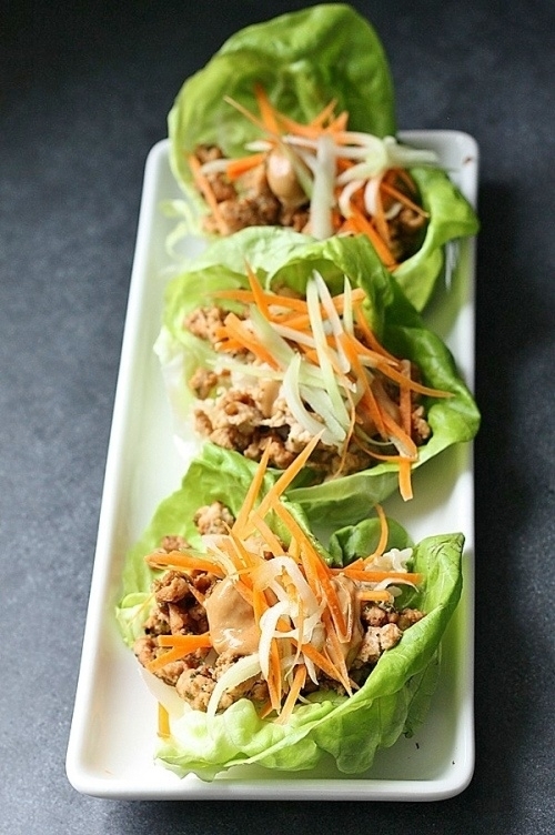 Thai Turkey Lettuce Wraps