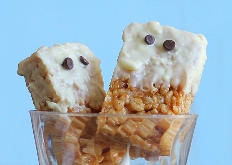 Peanut Butter Krispy Ghost Treats