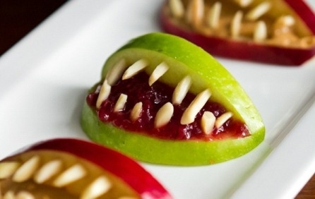 Three Ingredient Apple Halloween Bites