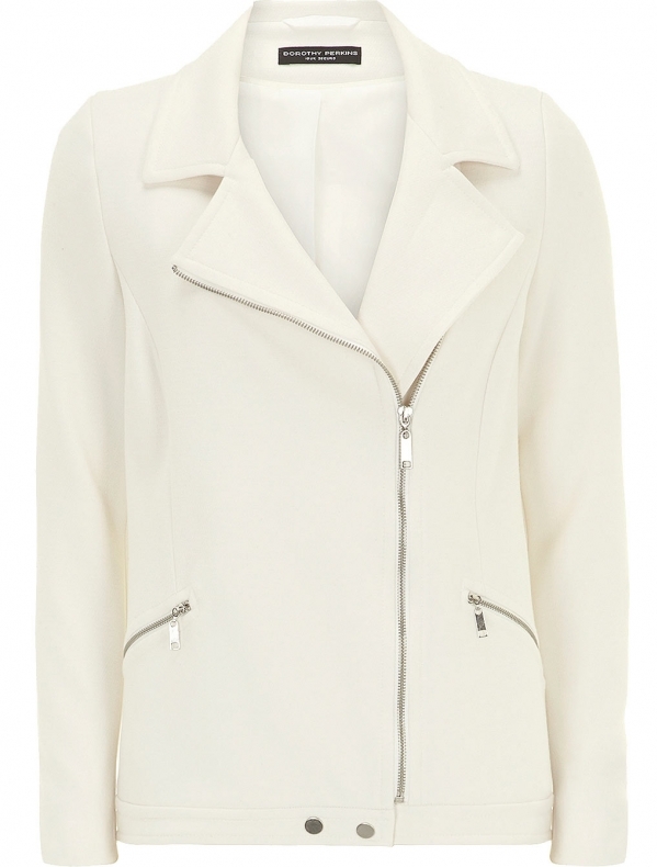 Ivory Biker Jacket