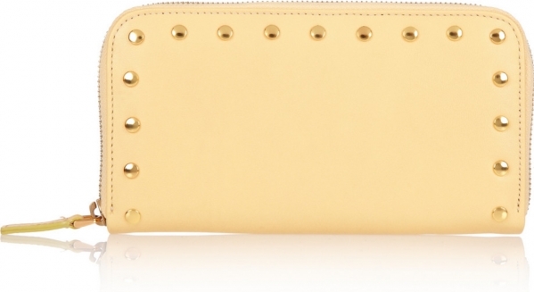 Lemon Yellow Studded Purse