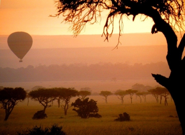 A Hot Air Balloon Flight over the Serengeti