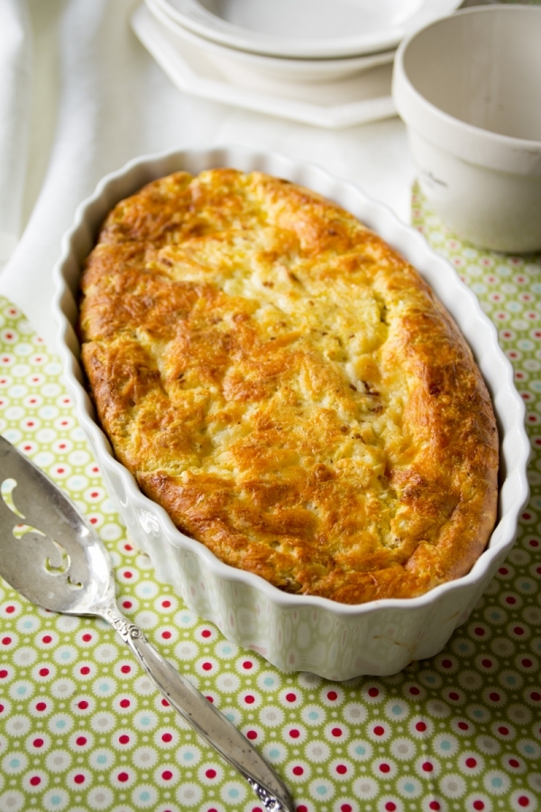 Fresh Corn Spoon Bread Puff