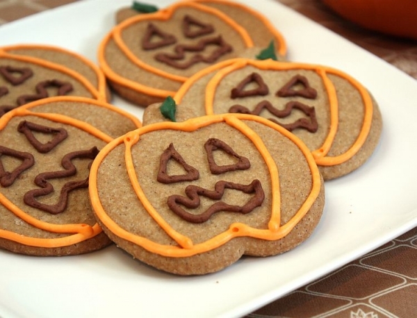 Halloween Gingerbread Cut-out Cookies