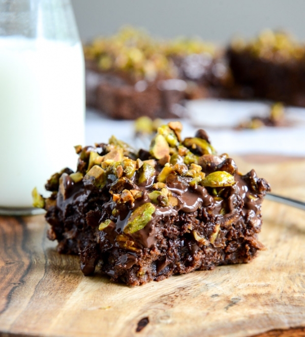 Chocolate Fudge Zucchini Brownies with Frosting- Gluten Free