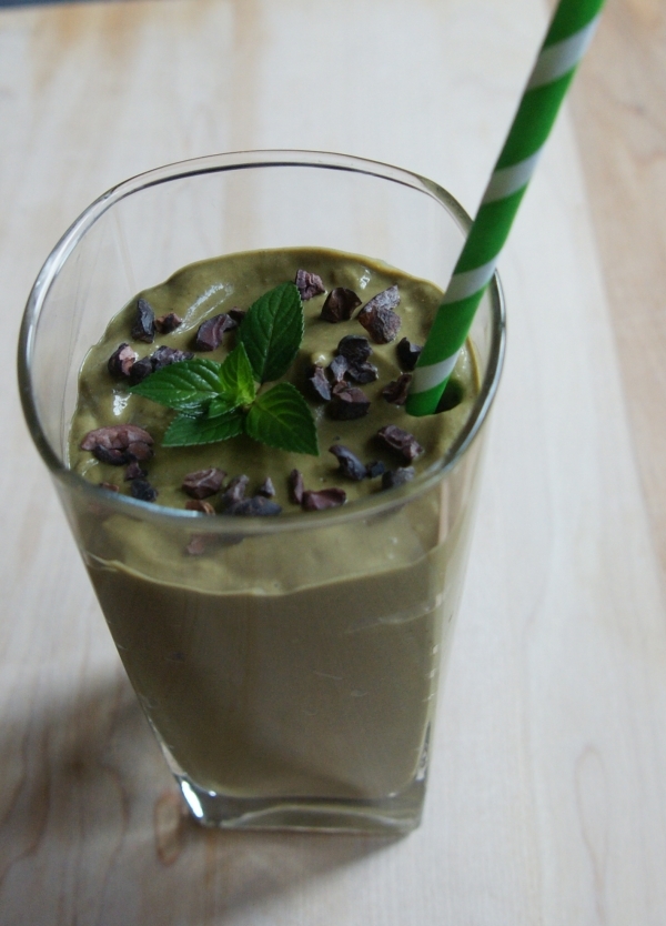 Decadent Dark Chocolate Mint Smoothie