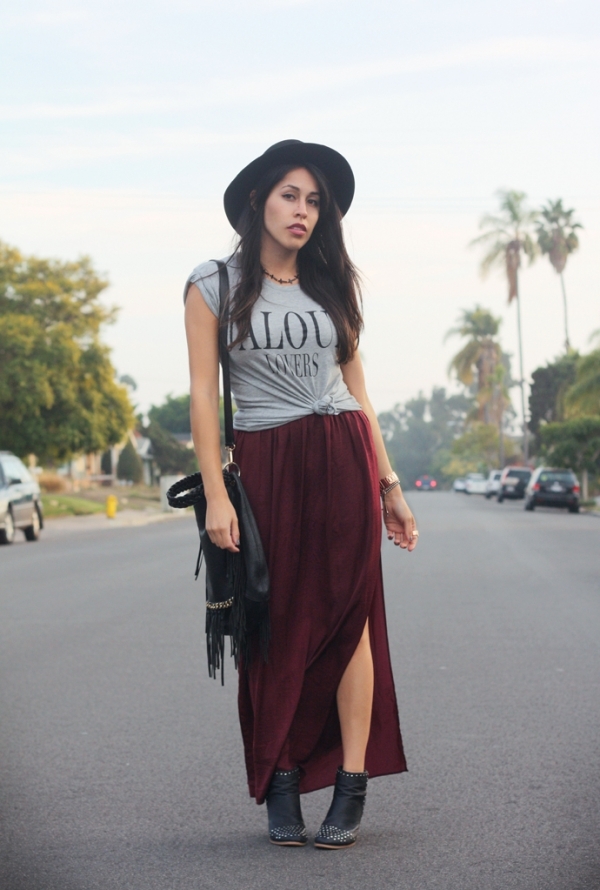 Double Slit - 13 Sweet DIY Maxi Skirts to Sew ... …