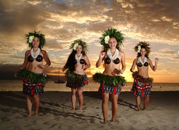 Hula coconut bra