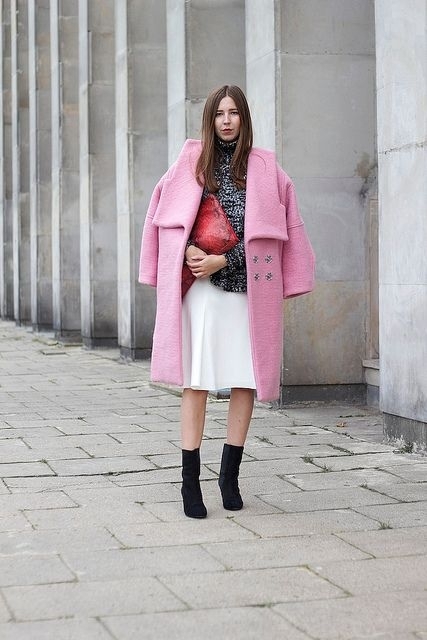 Oversized Pink Coat