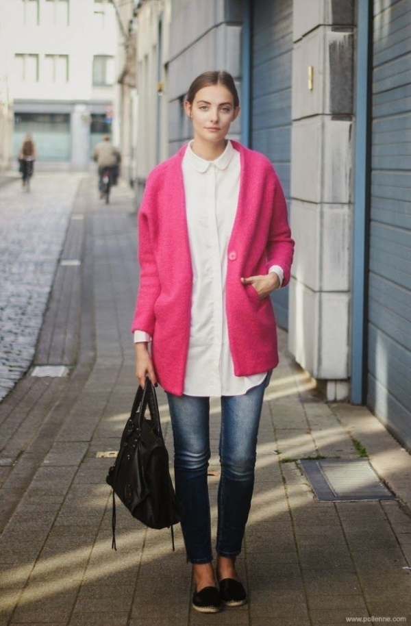 hot pink coat