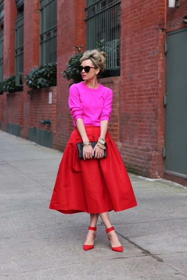 9 Cute Skirt and Sweater Street Style Combinations