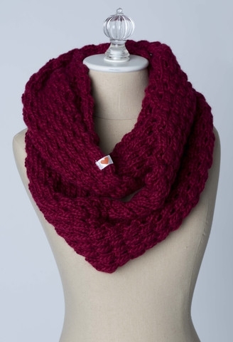 Soulscarf Cranberry Infinity Scarf