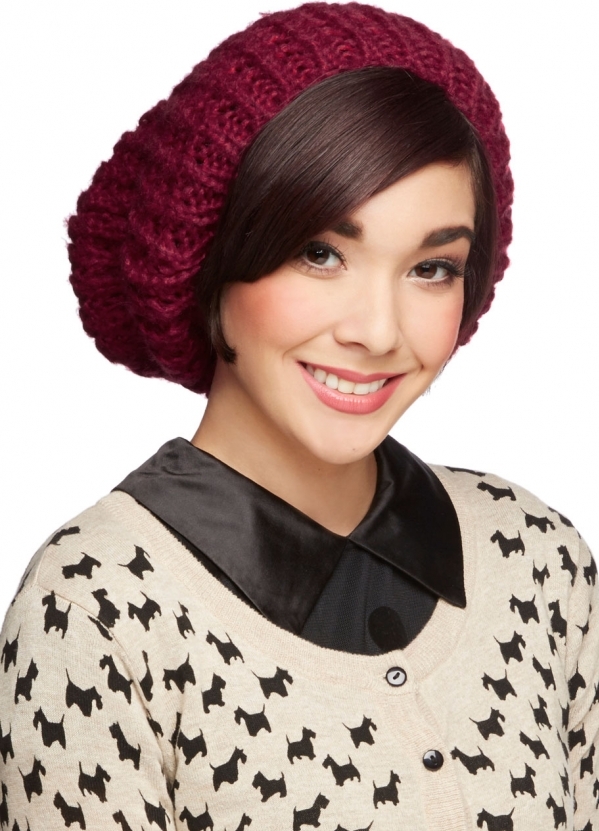 Modcloth – Beignet or Nay Hat in Cranberry