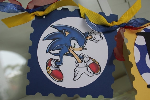 Sonic Favor Box Sonic Candy Box, Sonic Party Decorations, Sonic