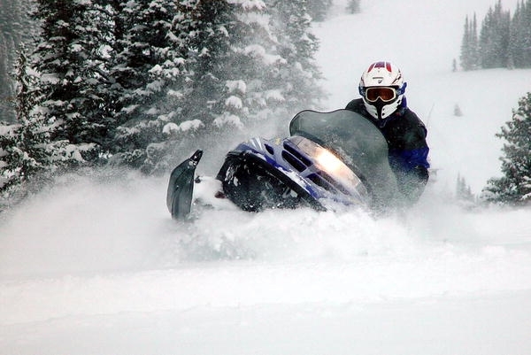 Snowmobiling