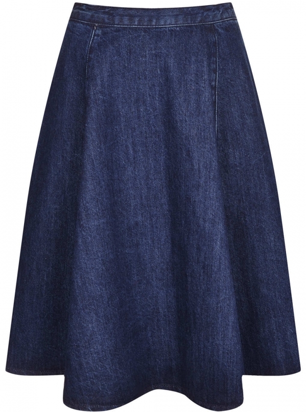 Denim Midi Skirt