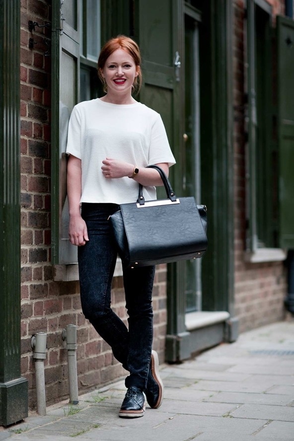 Black and White Jeans and a Tee