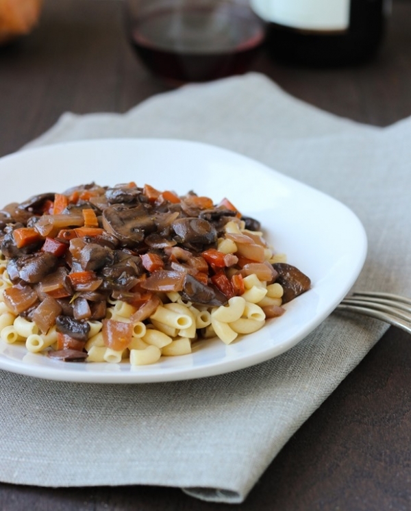 Mushroom Bourguignon