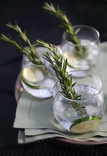 Rosemary Cucumber Water