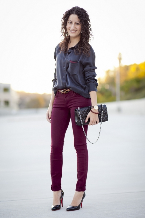 Black and Maroon