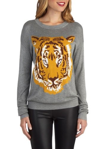 Tiger Print Sweater