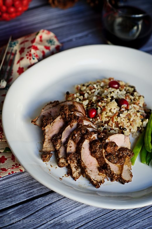 Turkey Tenderloin with Cranberry-Shallot Sauce