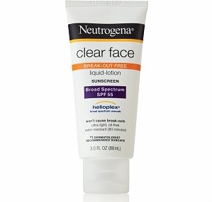 Neutrogena Clear Face Liquid Lotion Sunscreen Broad Spectrum SPF 55