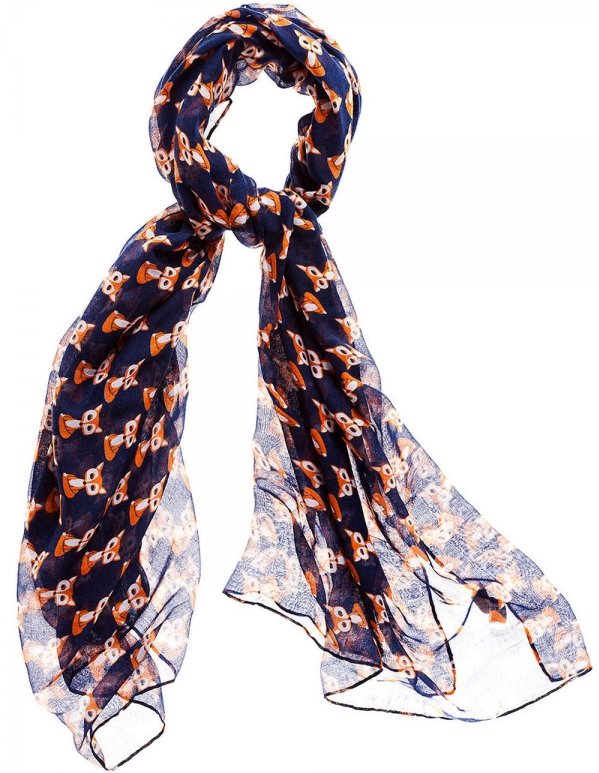 Hillsboro Printed Fox Scarf