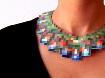 Pixelated Necklace