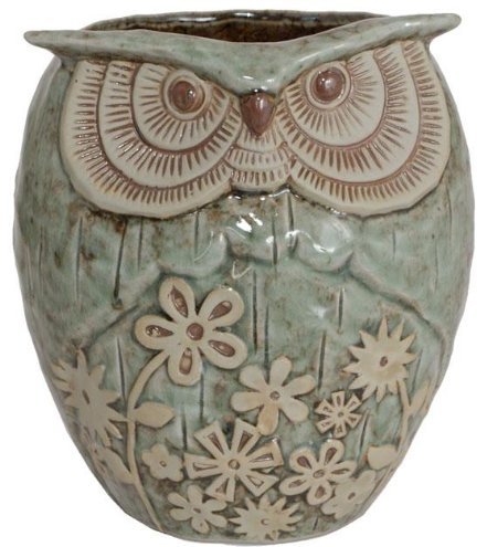 Ceramic Owl Planter