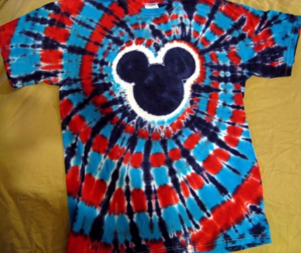 Tie-Dye Mickey Mouse Design