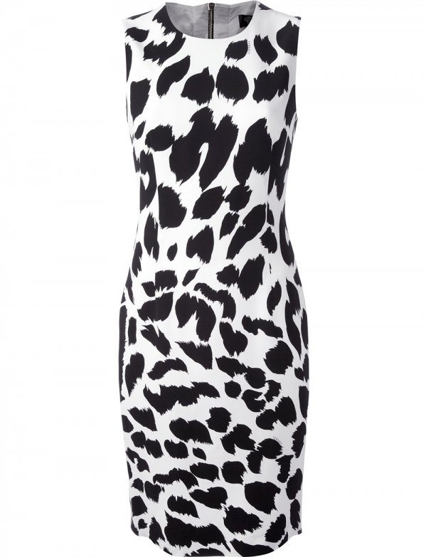 versace animal print dress