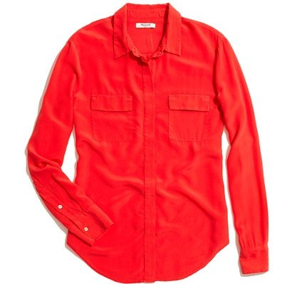 Madewell Silk Cargo Shirt