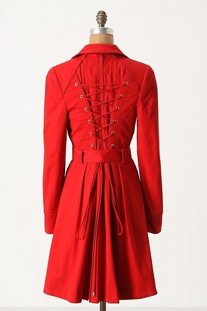 Anthropologie - Pansy Corset Trench Coat