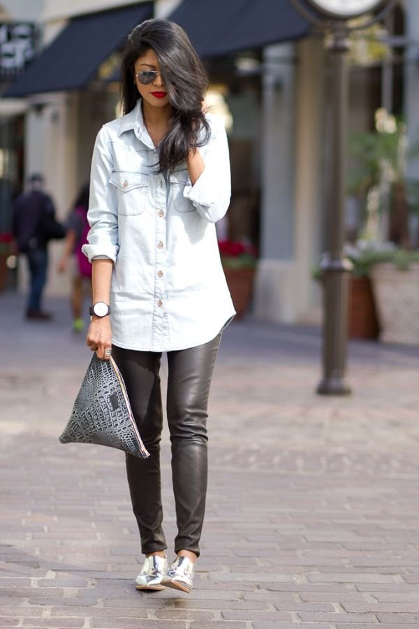 7 Street Style Ways to Wear Leather Pants during the Day ...