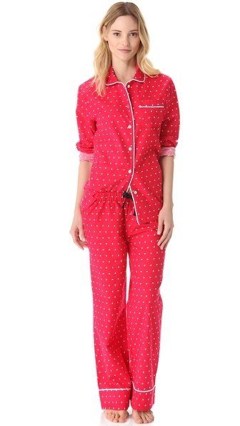 Red Polka Dot Pajamas Set