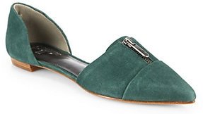 Silvia Suede D'Orsay Flats